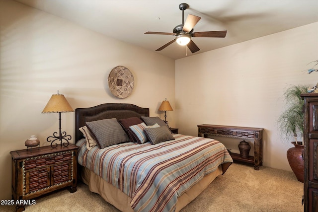 7731 E Soaring Eagle Way, Scottsdale, AZ 85266 - bedroom with carpet flooring and a ceiling fan
