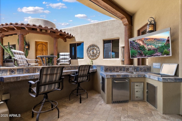 7731 E Soaring Eagle Way, Scottsdale, AZ 85266 - view of patio / terrace with area for grilling