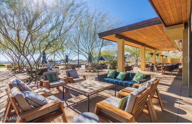 20603 W Alsap Rd, Buckeye, AZ 85396 - view of patio / terrace with an outdoor hangout area and outdoor dining area