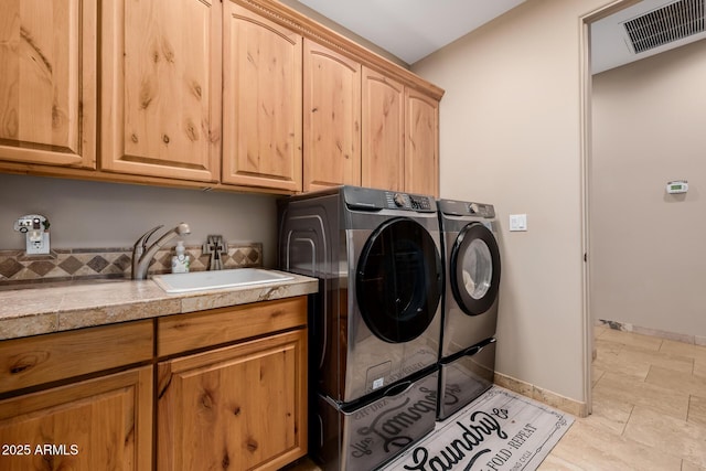 38106 N 2nd Ln, Phoenix, AZ 85086 - laundry room with cabinet space and separate washer and dryer