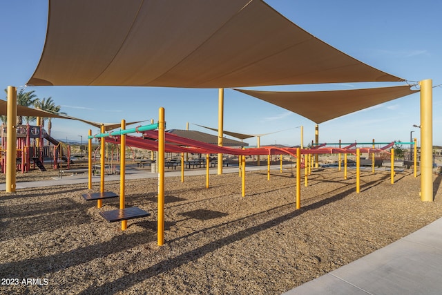 view of jungle gym