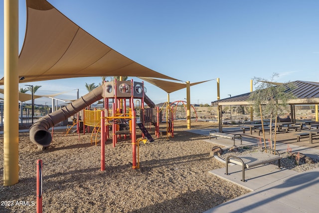 view of jungle gym