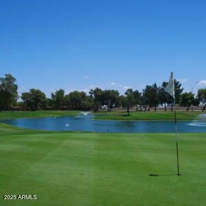 view of property's community with a water view