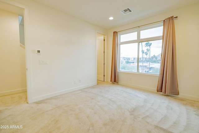 view of carpeted empty room