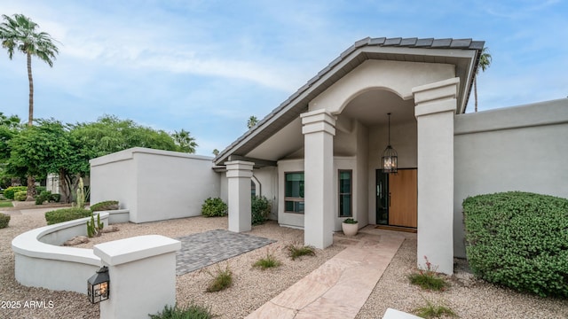 5438 E Lupine Ave, Scottsdale, AZ 85254 - view of exterior entry with stucco siding