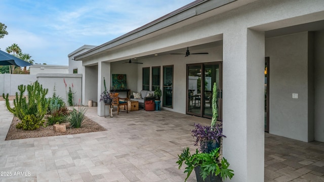 5438 E Lupine Ave, Scottsdale, AZ 85254 - view of patio with ceiling fan