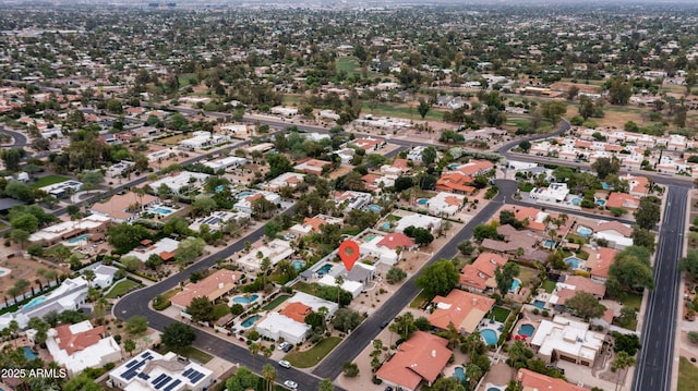 5438 E Lupine Ave, Scottsdale, AZ 85254 - aerial overview of property's location with nearby suburban area