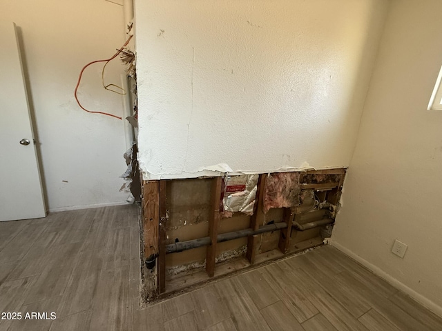 interior space featuring wood finished floors