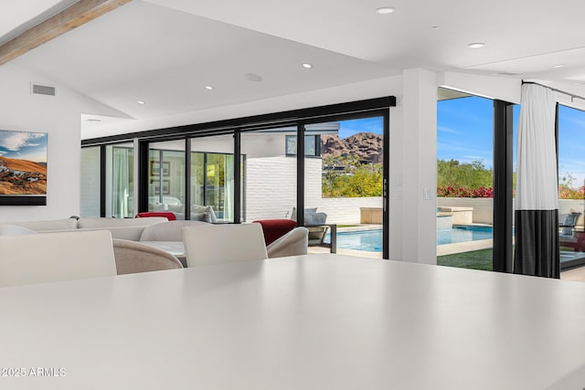 4218 E Palo Verde Dr, Phoenix, AZ 85018 - dining room featuring visible vents and recessed lighting