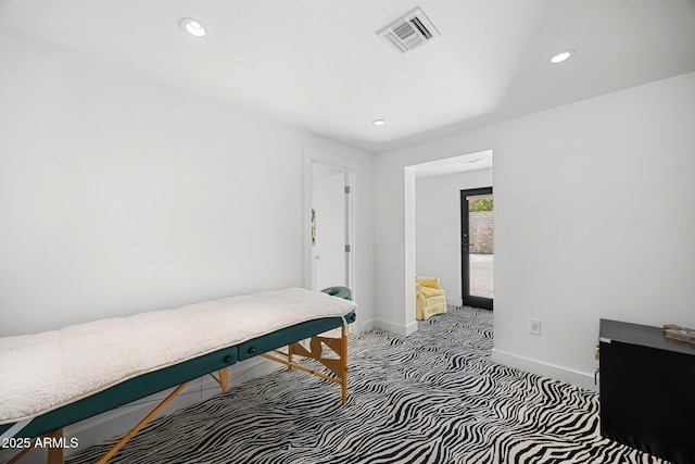 4218 E Palo Verde Dr, Phoenix, AZ 85018 - bedroom with baseboards, recessed lighting, visible vents, and carpet floors