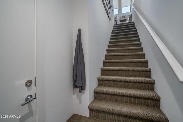 view of stairway
