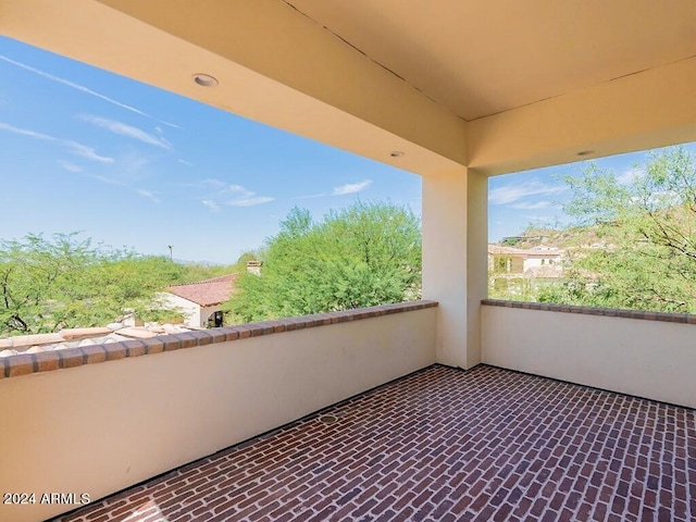 view of balcony