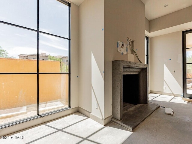 view of unfurnished living room