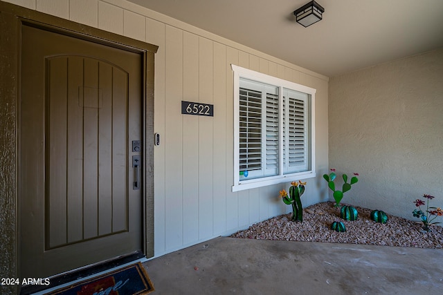 view of property entrance