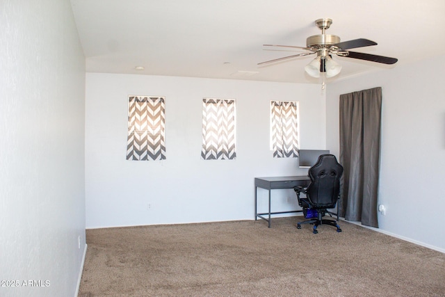 15148 W Sells Dr, Goodyear, AZ 85395 - carpeted office featuring a ceiling fan