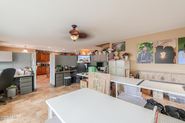 44890 W Desert Garden Rd, Maricopa, AZ 85139 - office area with light tile patterned floors and recessed lighting
