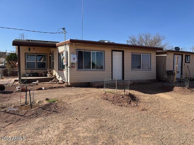 view of single story home