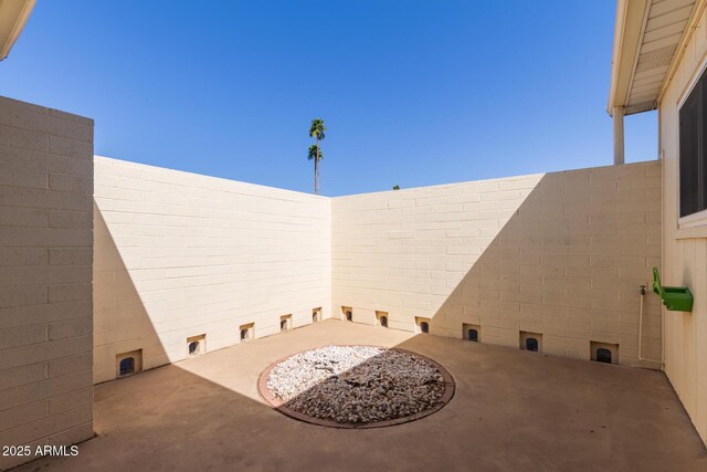 view of patio / terrace featuring a fenced backyard