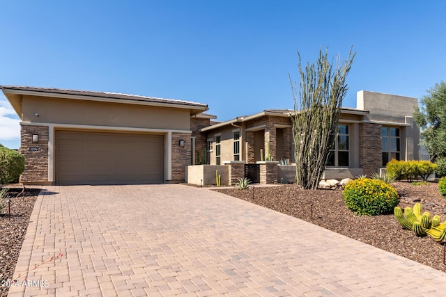 view of front of house featuring a garage