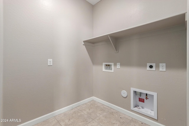 washroom featuring electric dryer hookup, hookup for a gas dryer, and hookup for a washing machine