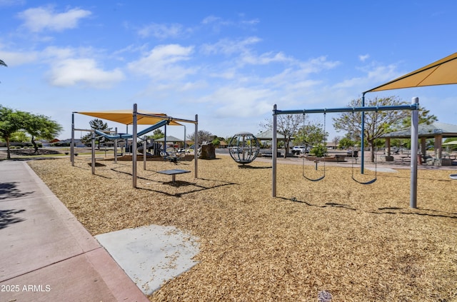 view of communal playground