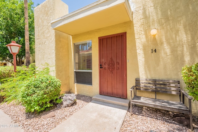6544 N 7th Ave Unit 14, Phoenix, AZ 85013 - view of exterior entry featuring stucco siding