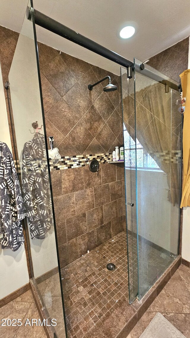 1520 W Encanto Blvd, Phoenix, AZ 85007 - bathroom with baseboards and a stall shower