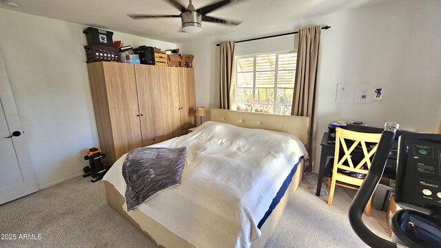1520 W Encanto Blvd, Phoenix, AZ 85007 - bedroom featuring a ceiling fan and carpet flooring