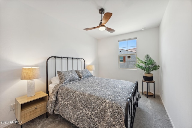 2628 S Voyager Dr Unit 104, Gilbert, AZ 85295 - bedroom featuring carpet floors, ceiling fan, and baseboards