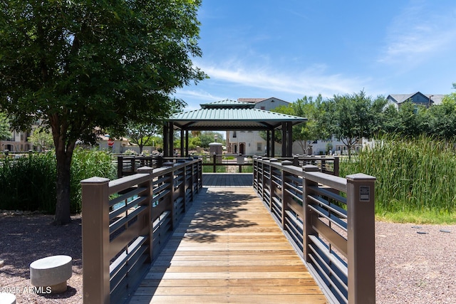 2628 S Voyager Dr Unit 104, Gilbert, AZ 85295 - dock with a gazebo