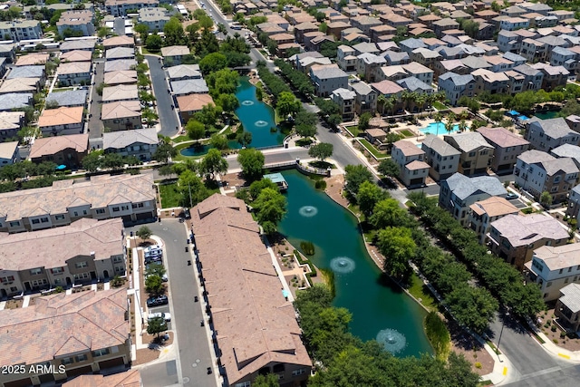2628 S Voyager Dr Unit 104, Gilbert, AZ 85295 - aerial overview of property's location featuring a nearby body of water, nearby suburban area, and a pool