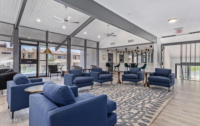 building lobby featuring visible vents