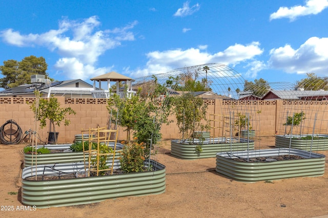3222 W Hearn Rd, Phoenix, AZ 85053 - view of yard with a vegetable garden and fence
