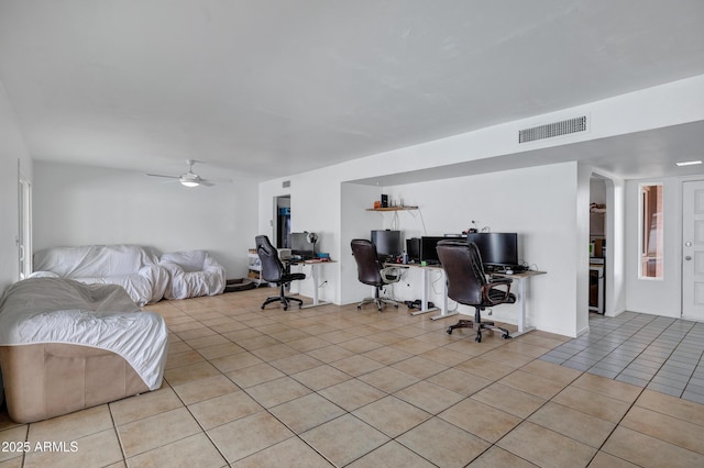 3222 W Hearn Rd, Phoenix, AZ 85053 - interior space featuring light tile patterned floors, visible vents, and a ceiling fan
