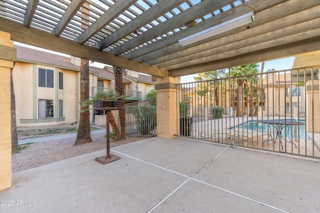 5236 W Peoria Ave Unit 232, Glendale, AZ 85302 - view of patio / terrace featuring a pergola and a community pool