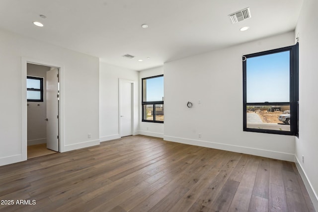 13278 E Buckskin Trl, Scottsdale, AZ 85255 - unfurnished bedroom with hardwood / wood-style flooring, baseboards, and recessed lighting
