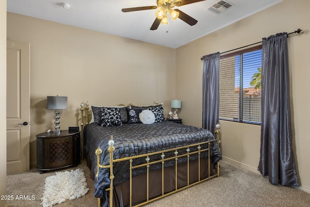 18036 W San Miguel Ave, Litchfield Park, AZ 85340 - carpeted bedroom featuring baseboards and ceiling fan
