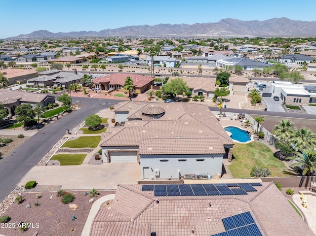 18036 W San Miguel Ave, Litchfield Park, AZ 85340 - aerial view of residential area with a mountain backdrop and a pool