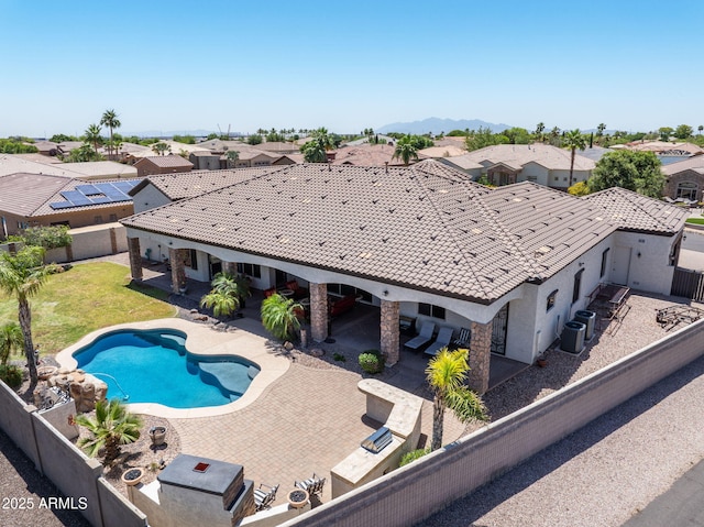 18036 W San Miguel Ave, Litchfield Park, AZ 85340 - aerial view of residential area featuring a pool area