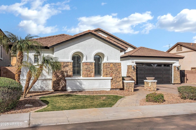 view of front of house featuring a garage