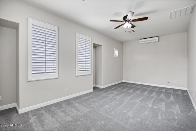 1612 E Zion Way, Chandler, AZ 85249 - carpeted empty room with ceiling fan and a wall mounted AC