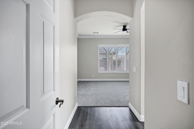 1612 E Zion Way, Chandler, AZ 85249 - hallway featuring dark wood-type flooring