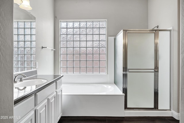 1612 E Zion Way, Chandler, AZ 85249 - bathroom featuring separate shower and tub and vanity