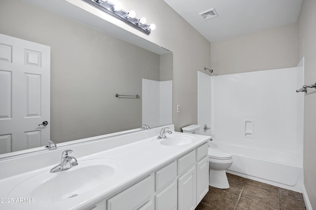 1612 E Zion Way, Chandler, AZ 85249 - full bathroom with shower / bath combination, vanity, and toilet