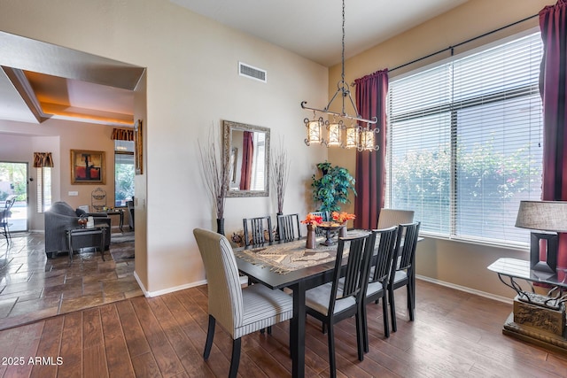 965 E Virgo Pl, Chandler, AZ 85249 - dining space featuring baseboards and dark wood-style floors