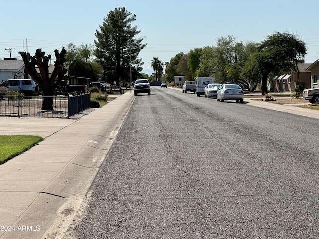 view of road