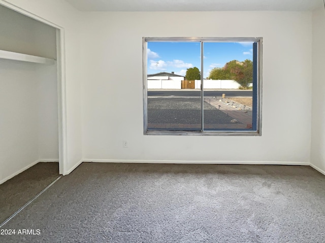 unfurnished bedroom featuring a closet