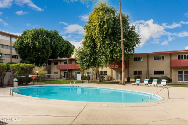 view of pool with a patio