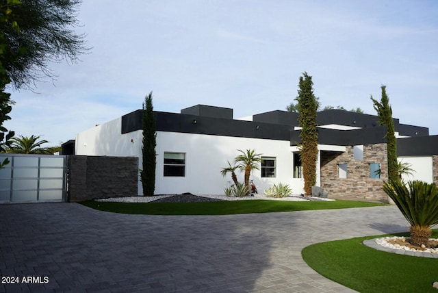 view of modern home