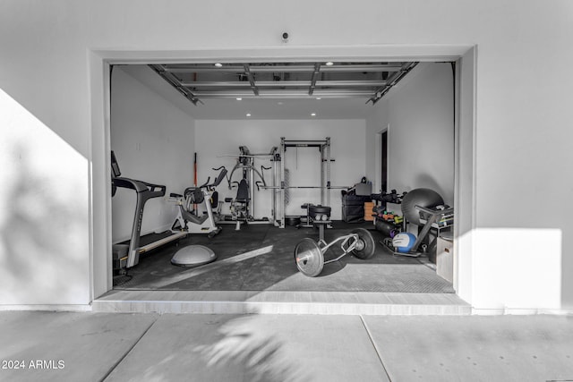 view of exercise room